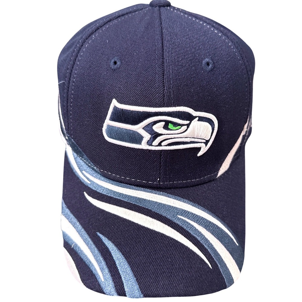 Reebok Seattle Seahawks NFL Equipment Hat Navy Blue OSFA Baseball Cap